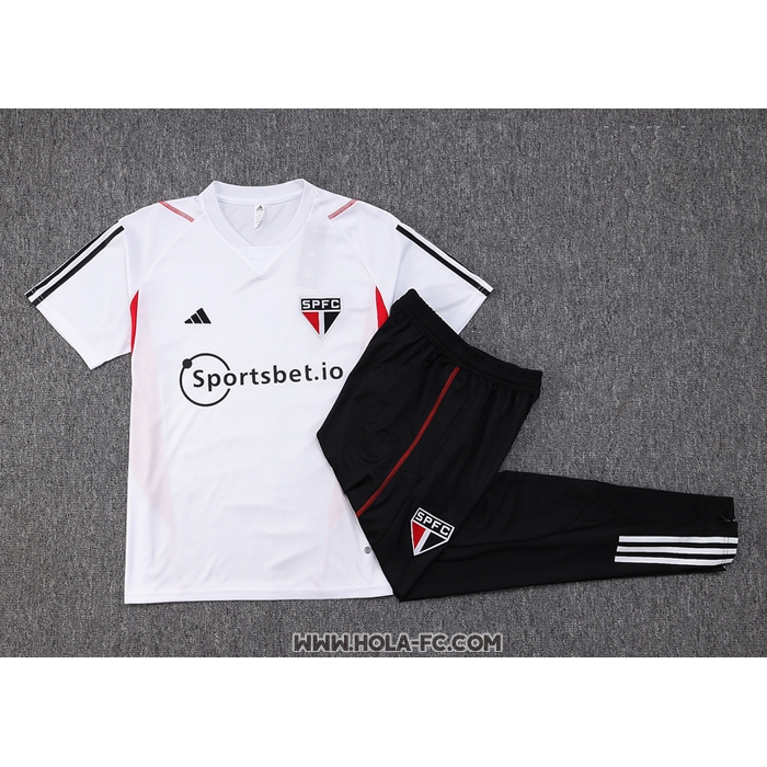 Chandal del Sao Paulo 2023-2024 Manga Corta Blanco